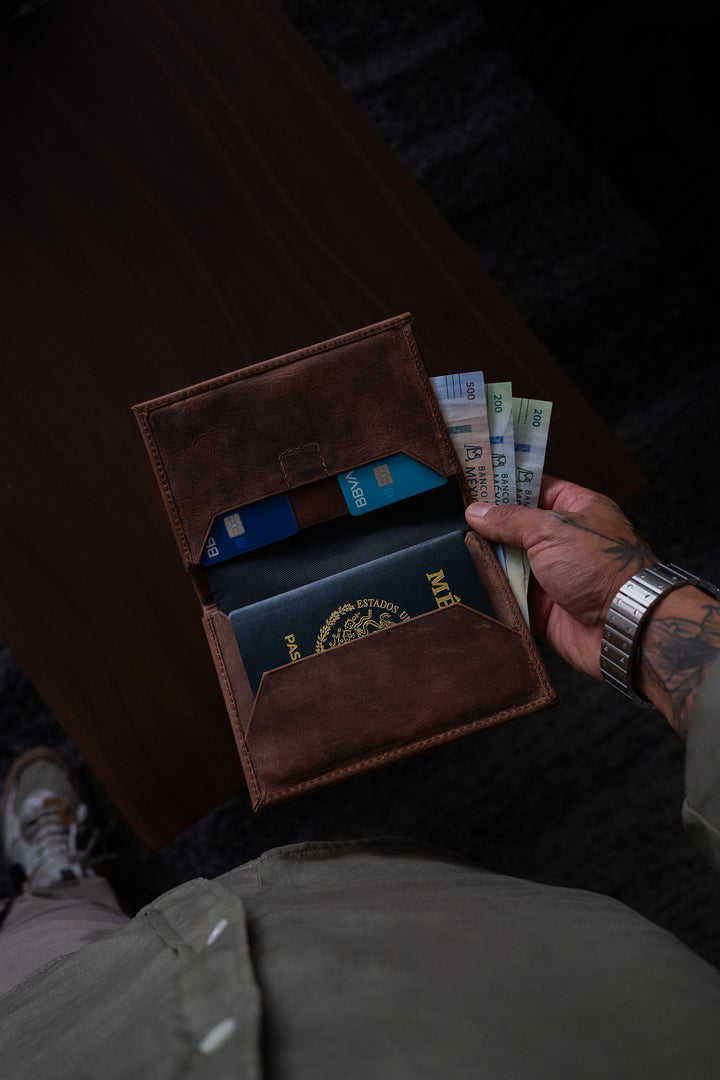 Porta pasaporte Tulum Encino