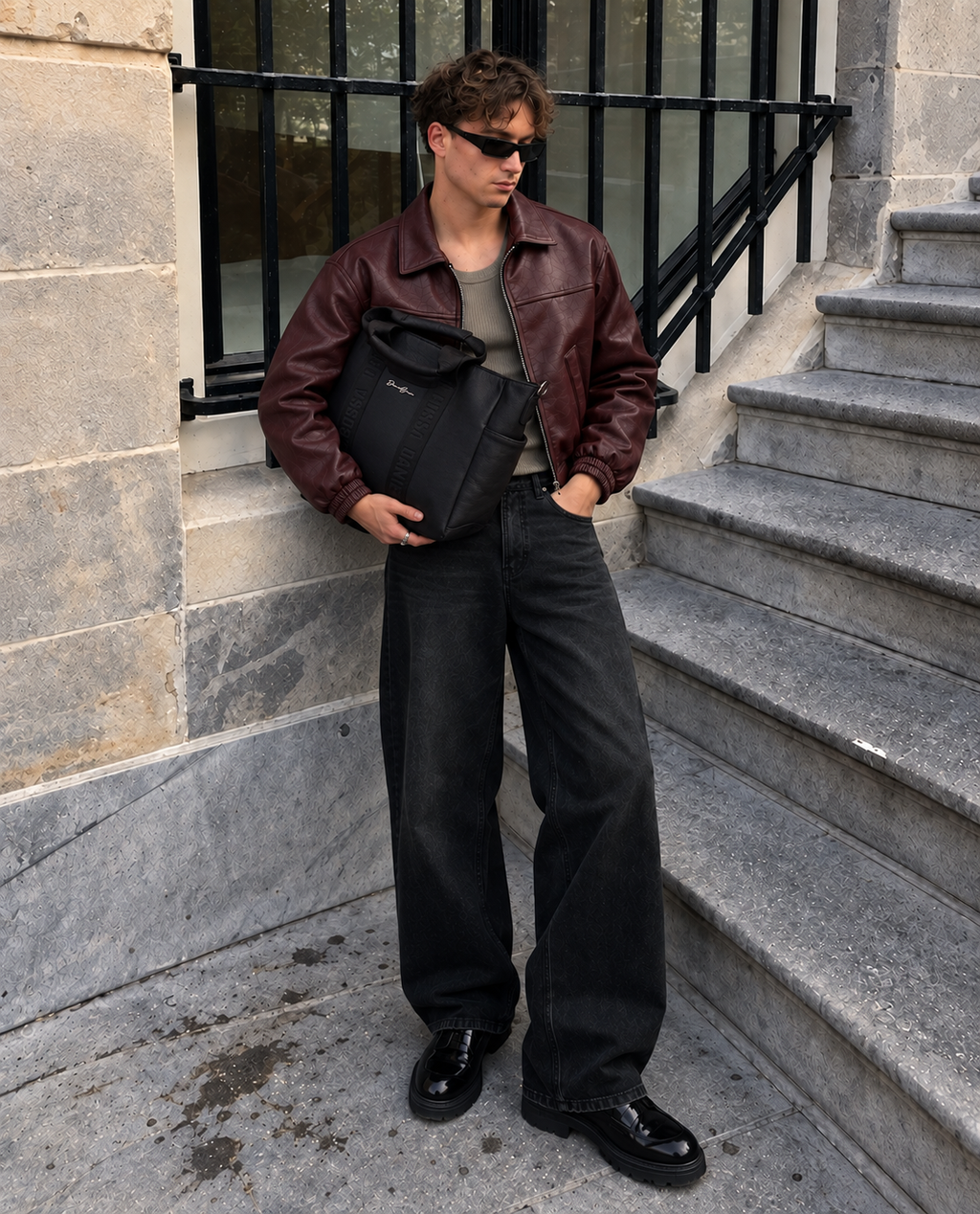 Jacket Nápoles Boxy-Fit • Burgundy