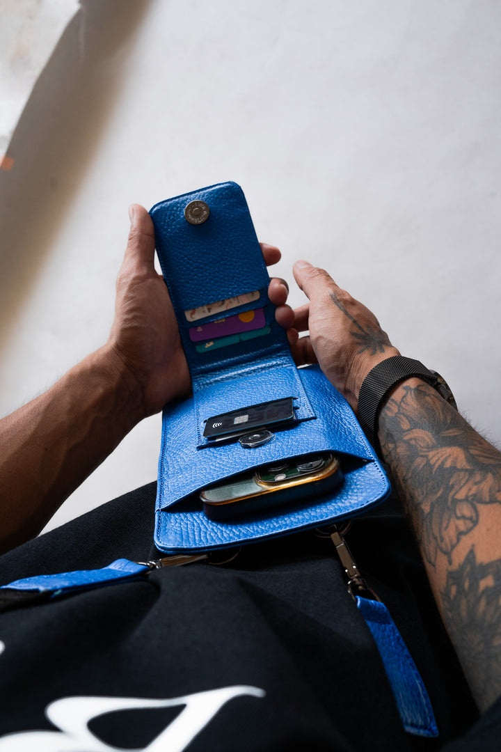 Phone Wallet Campeche Azul Neón