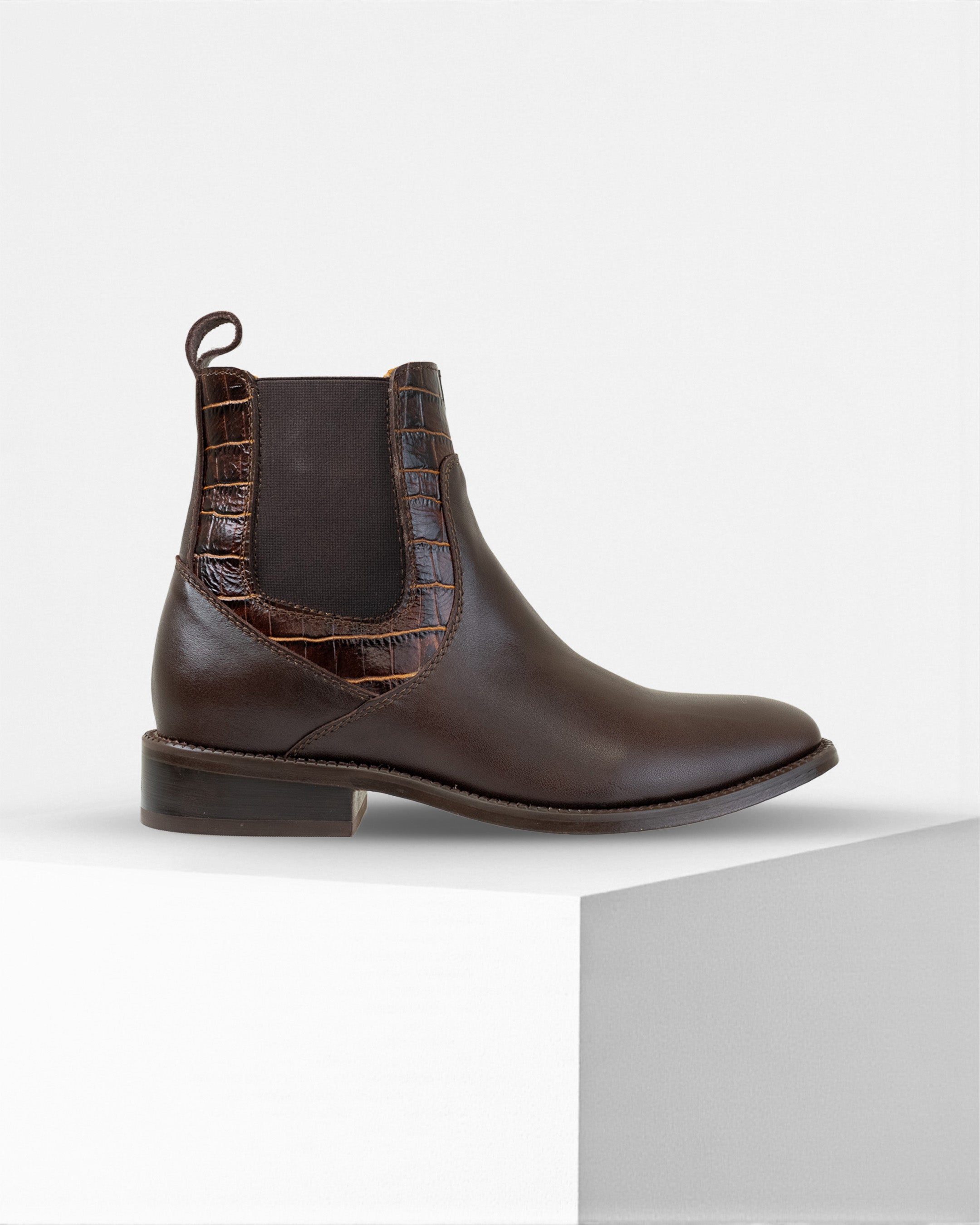 Bota Malinche • Croc Marrón