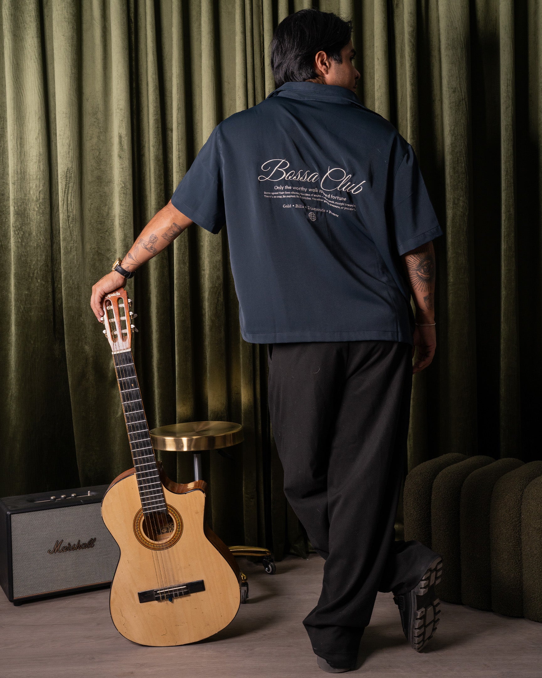 Camisa Bossa Club • Azul Noche