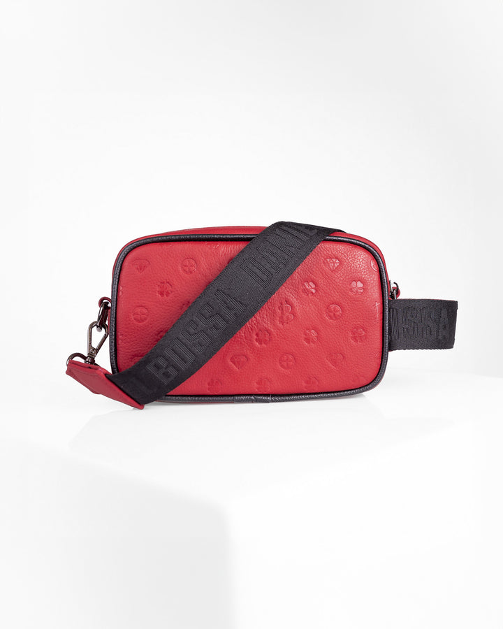Crossbody Acapulco • Monograma Rojo