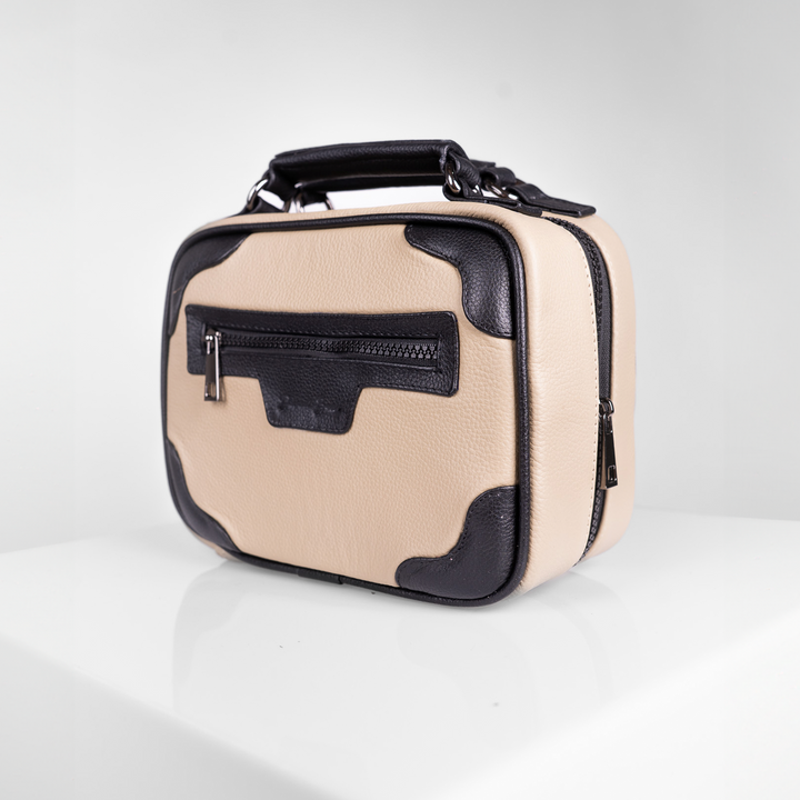 Crossbody Queretaro • Latte/Negro