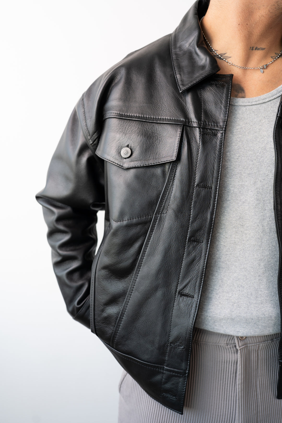 Jacket Valle • Negro Liso