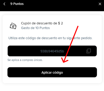 Cómo aplicar tu bono en tu próxima compra