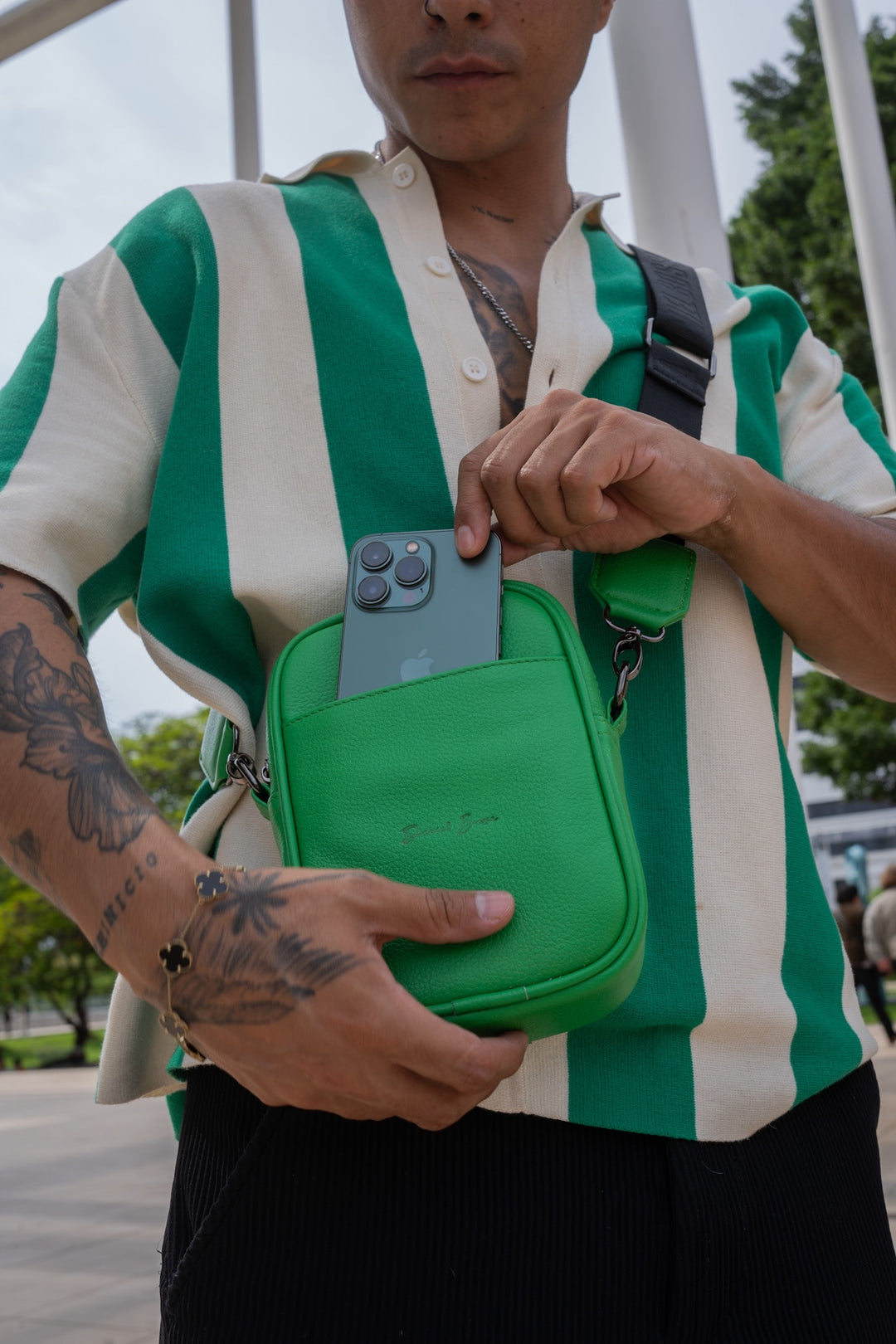 Crossbody Compostela • Verde Bandera