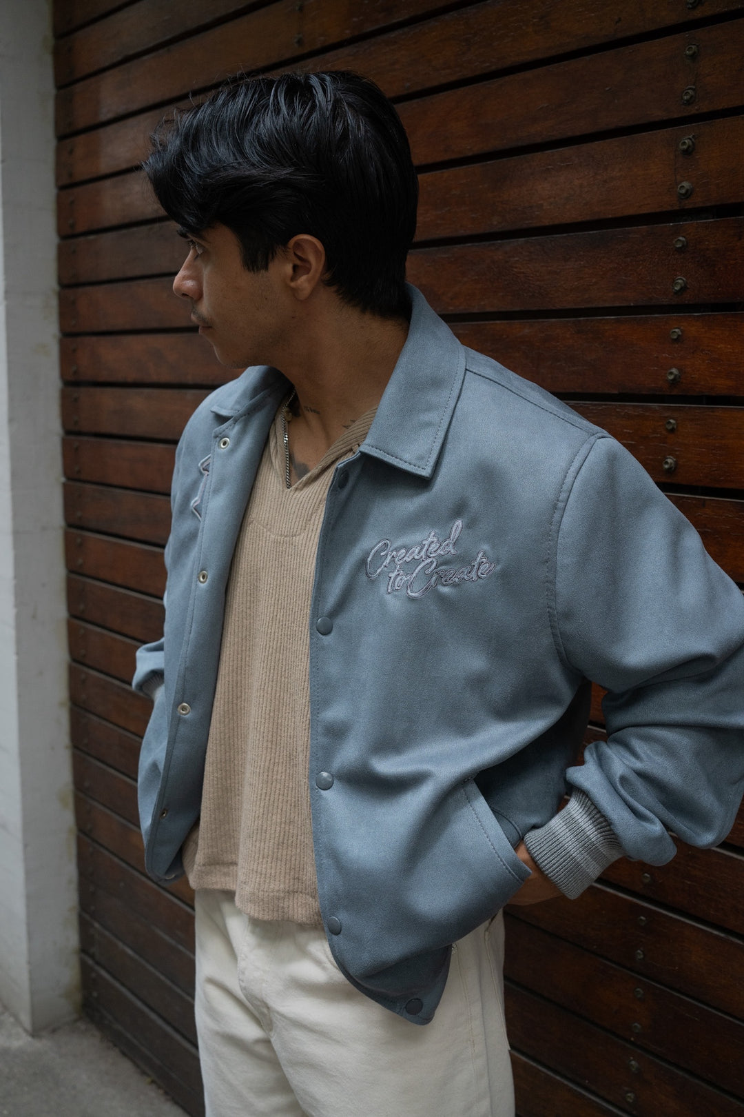 Bossa Varsity Jacket • Azul Petroleo