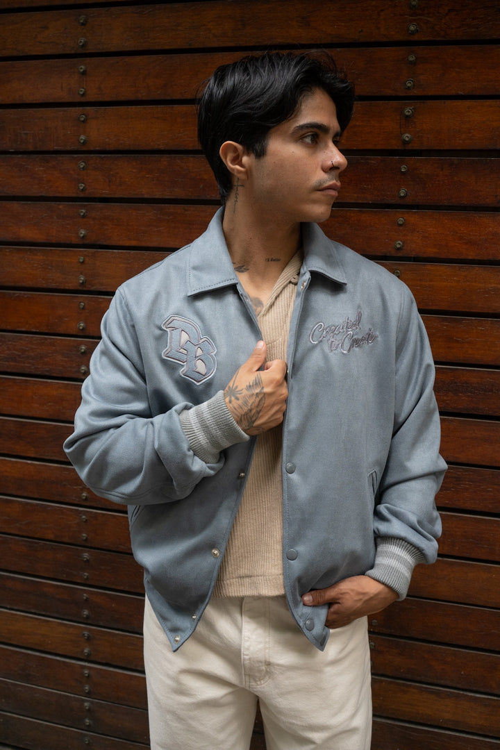 Bossa Varsity Jacket • Azul Petroleo