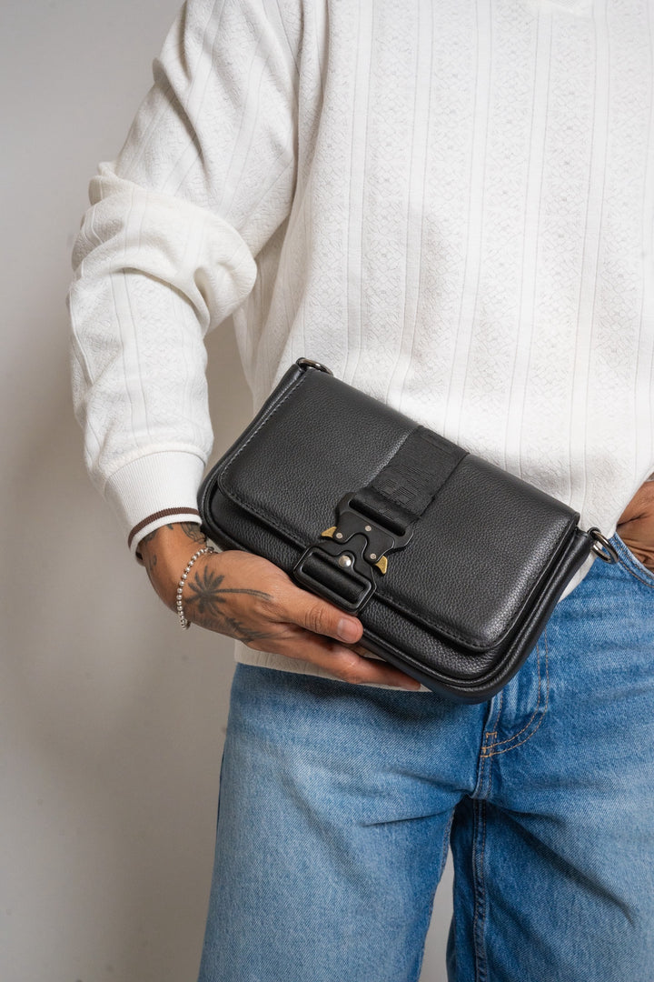 Crossbody Monclova • Negro Flotter