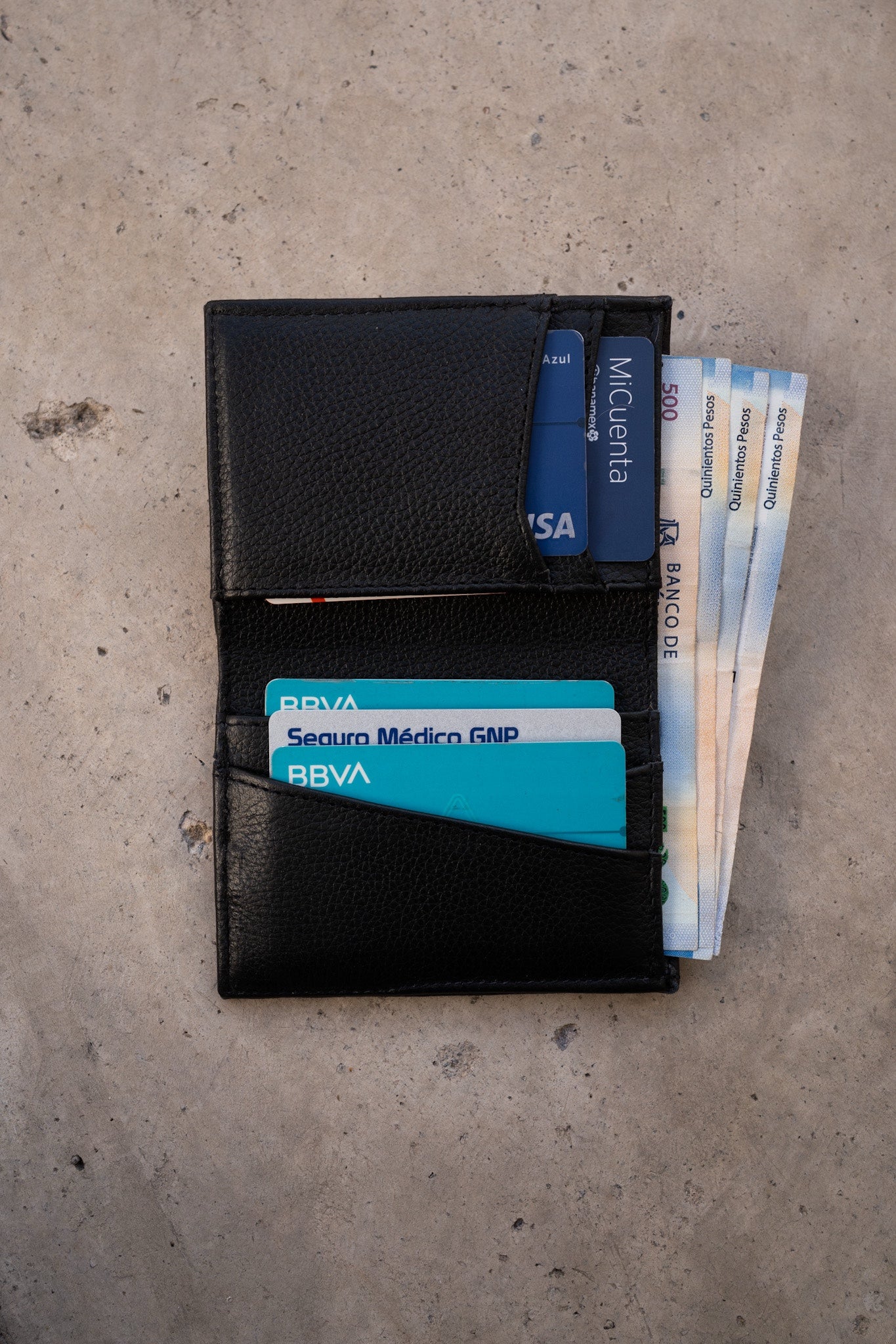 Cartera Mexicali • Negro Flotter