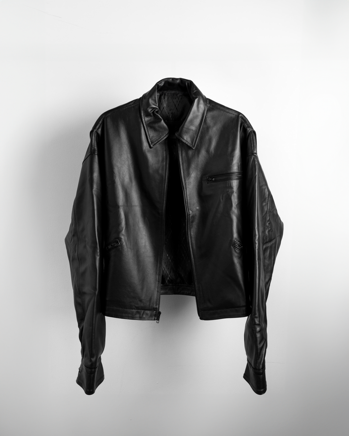 Jacket Cropped Juárez • Negro Liso